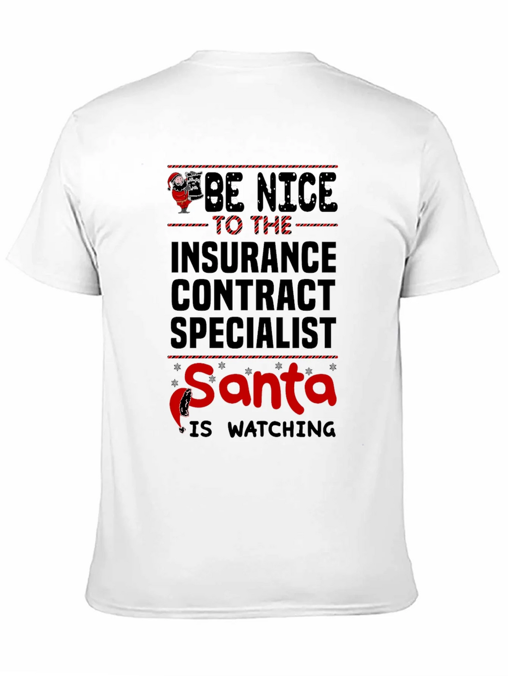 Funny Christmas Insurance Contract Specialist T-Shirt product image 10