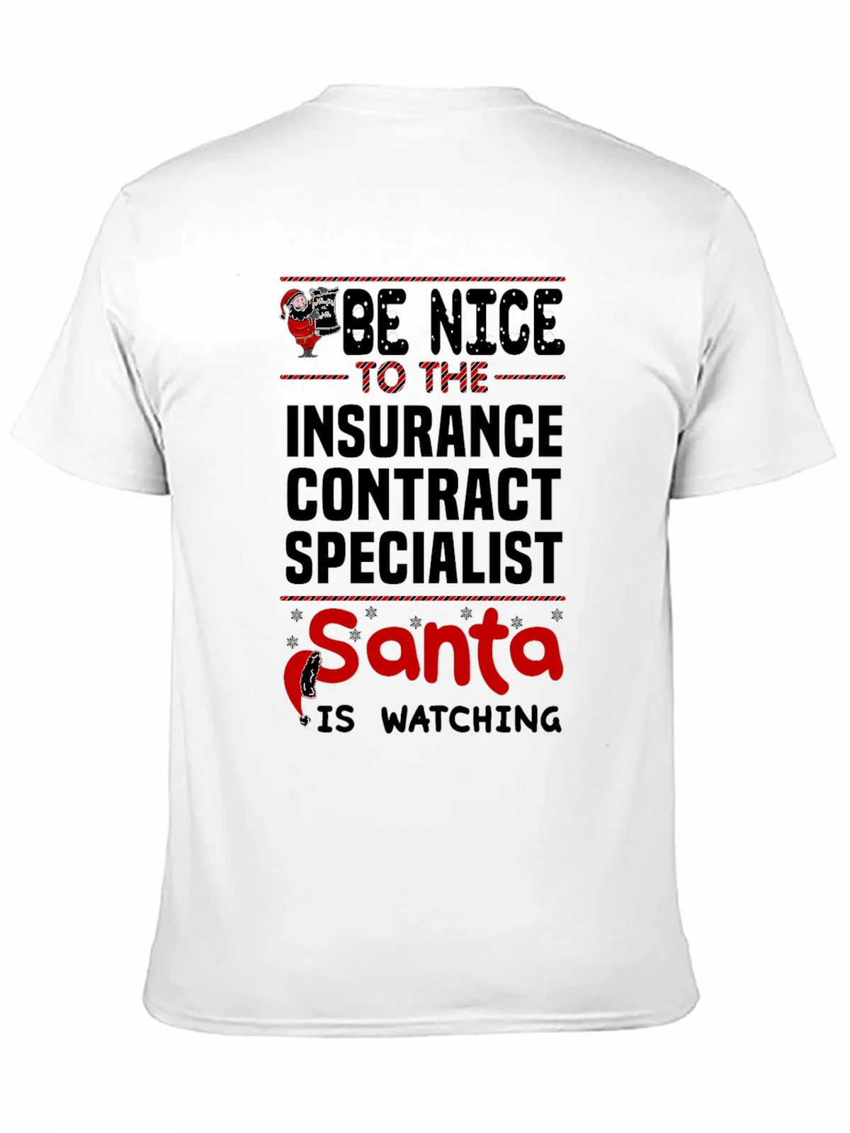 Funny Christmas Insurance Contract Specialist T-Shirt product image 10
