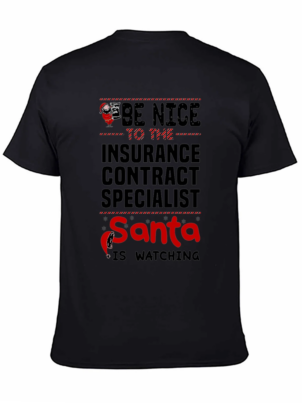 Funny Christmas Insurance Contract Specialist T-Shirt product image 4