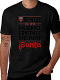 Funny Christmas Insurance Contract Specialist T-Shirt product image 1