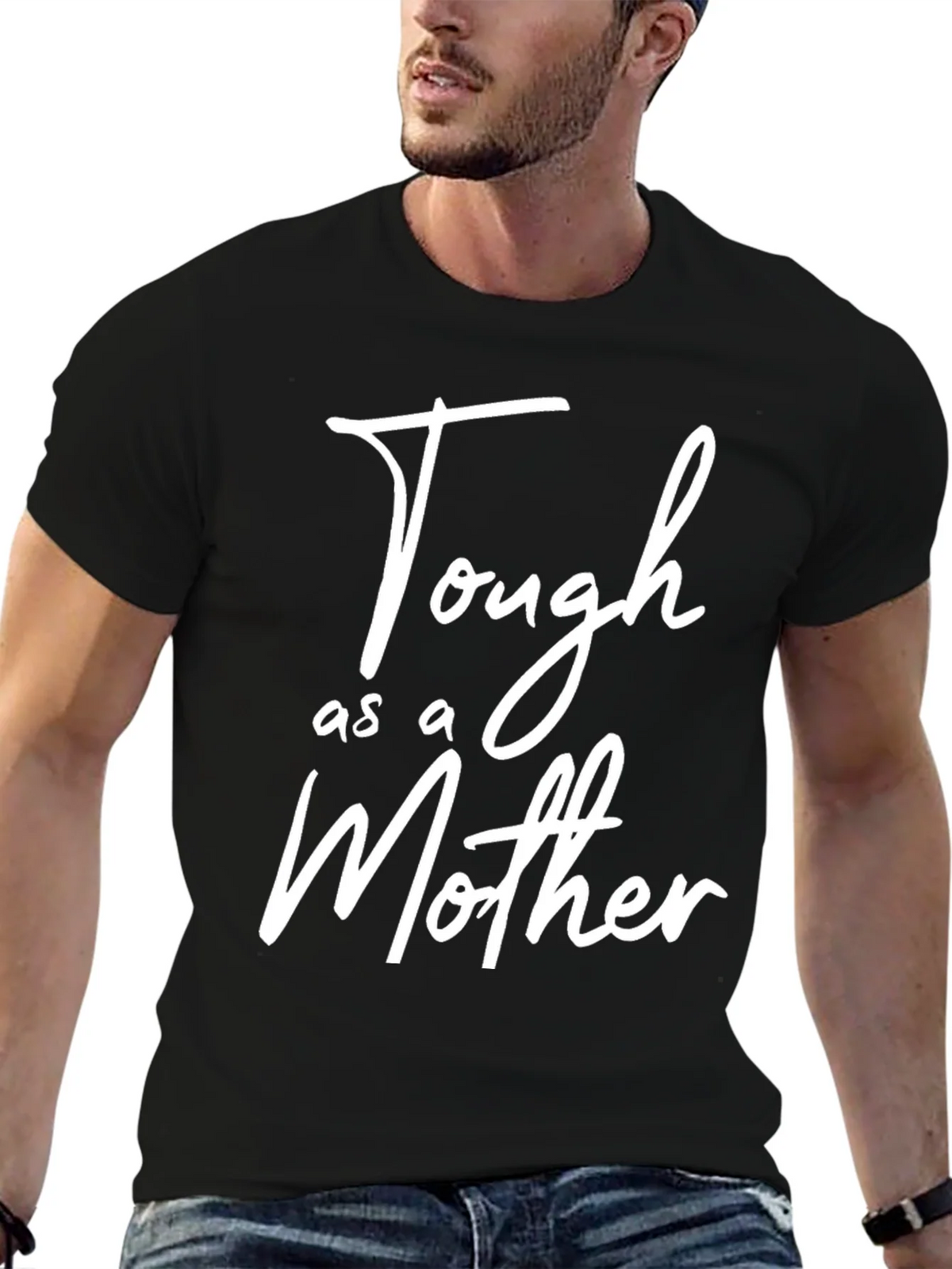 Tough as a Mother Graphic T-Shirt - Black product image 6