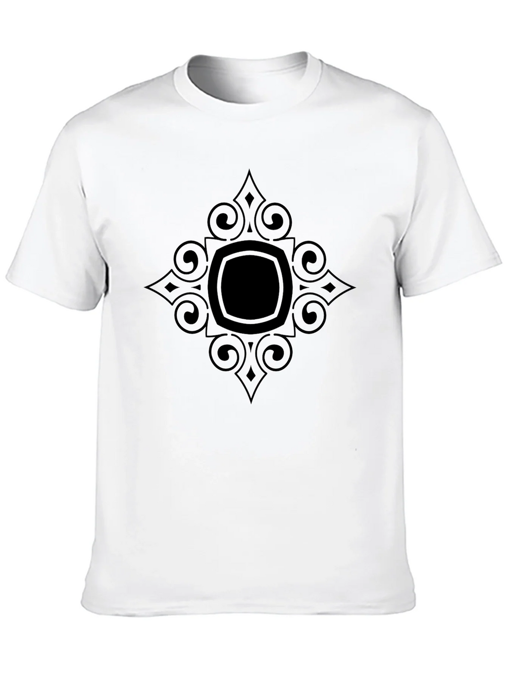 Stylish Black Tee with Geometric Graphic product image 9