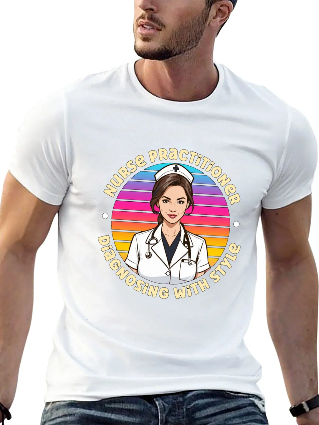 Nurse Practitioner Style Graphic T-Shirt product image 12