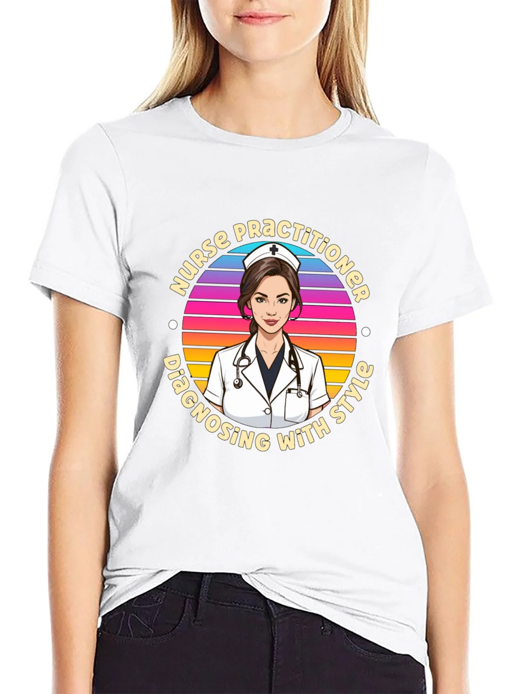 Nurse Practitioner Style Graphic T-Shirt product image 8