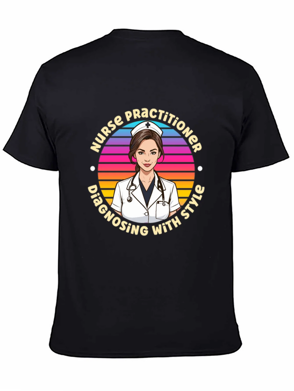 Nurse Practitioner Style Graphic T-Shirt product image 4