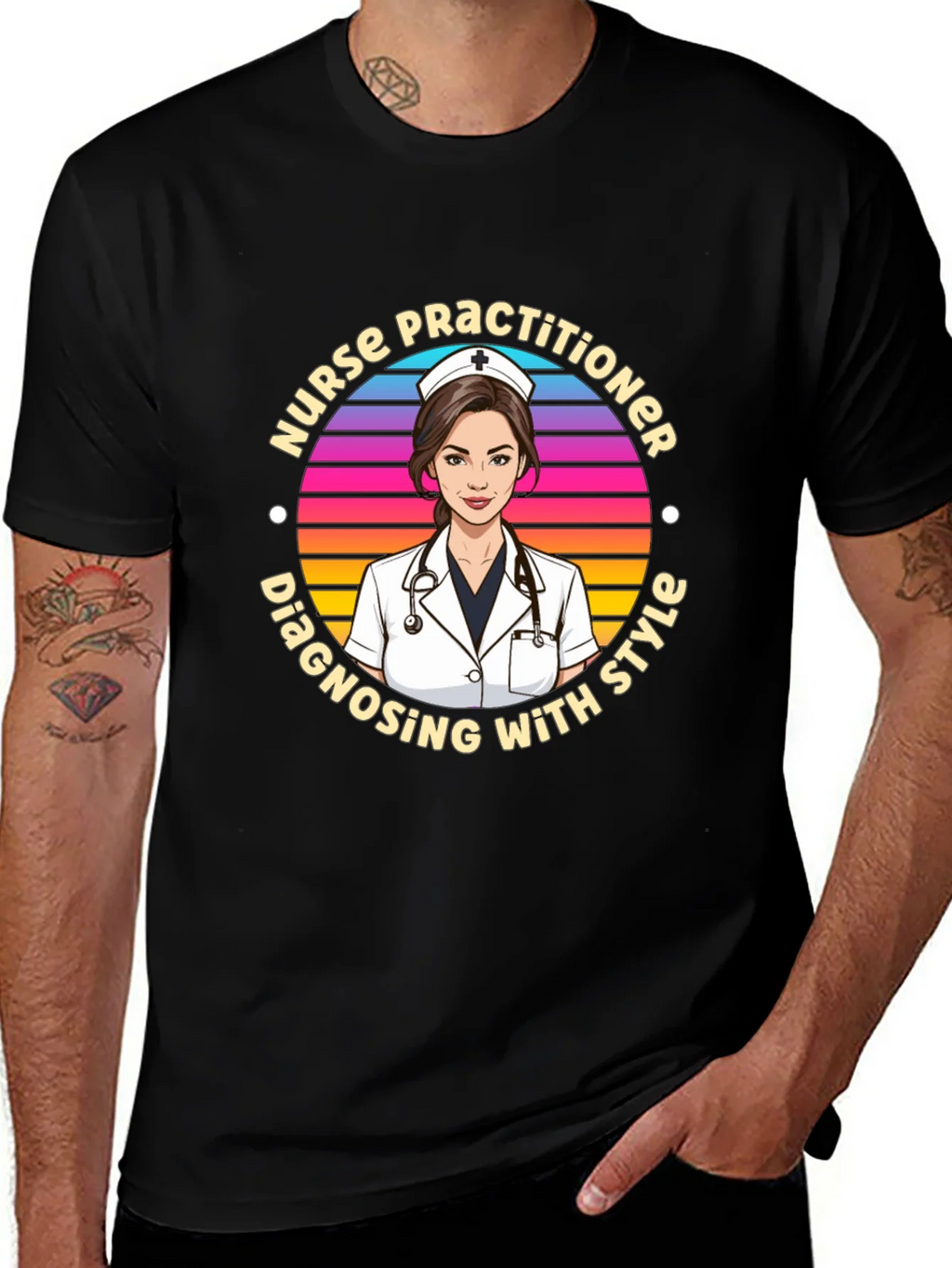 Nurse Practitioner Style Graphic T-Shirt product image 1