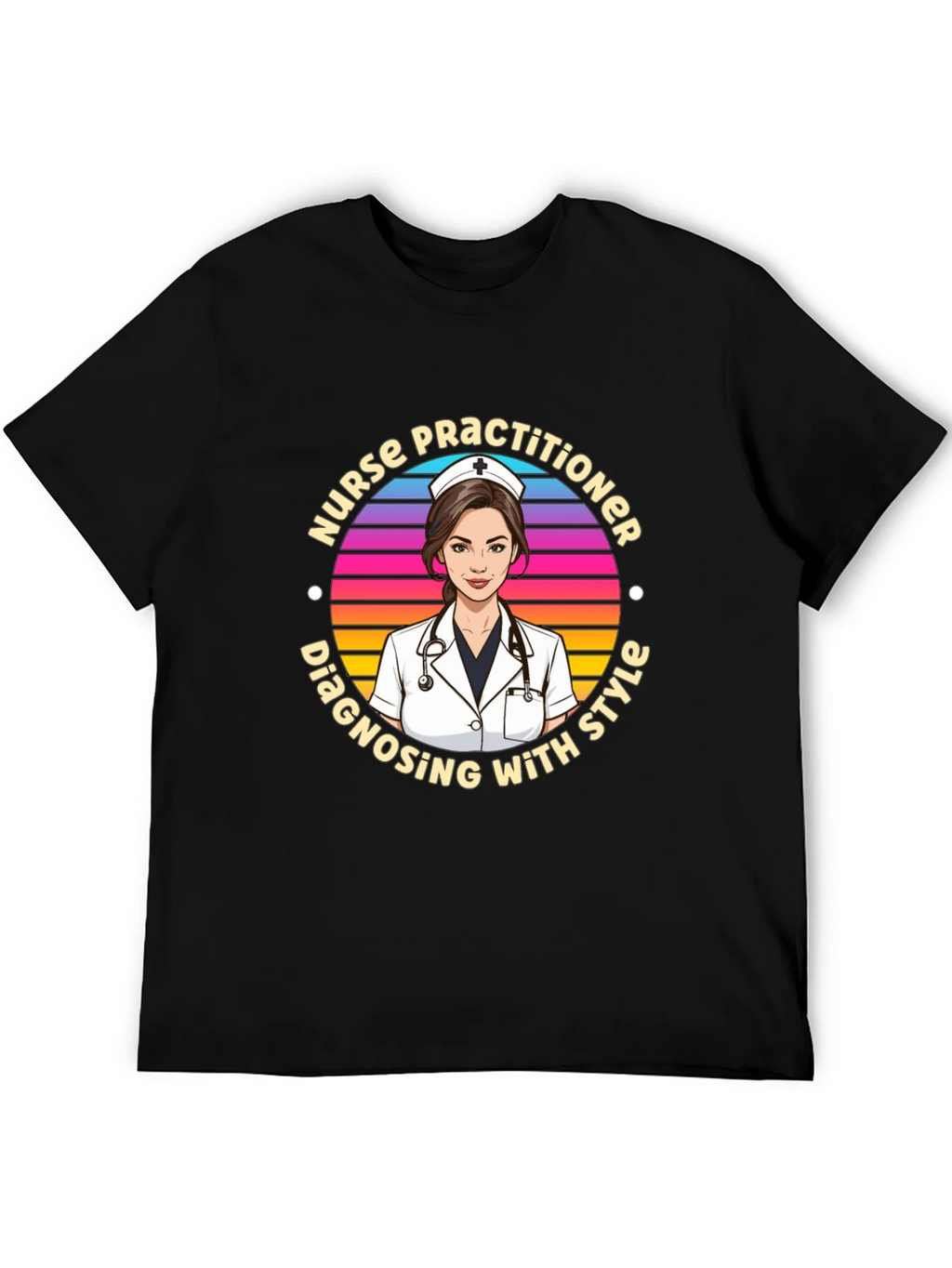 Nurse Practitioner Style Graphic T-Shirt product image 5