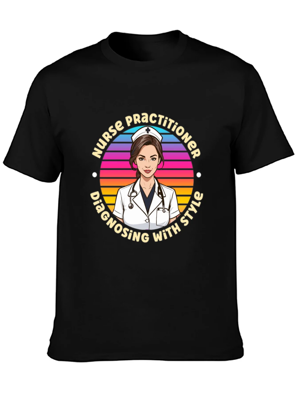 Nurse Practitioner Style Graphic T-Shirt product image 3