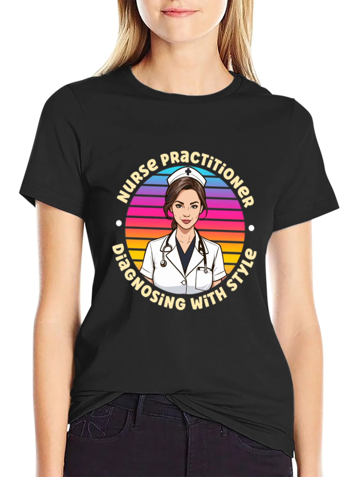 Nurse Practitioner Style Graphic T-Shirt product image 2