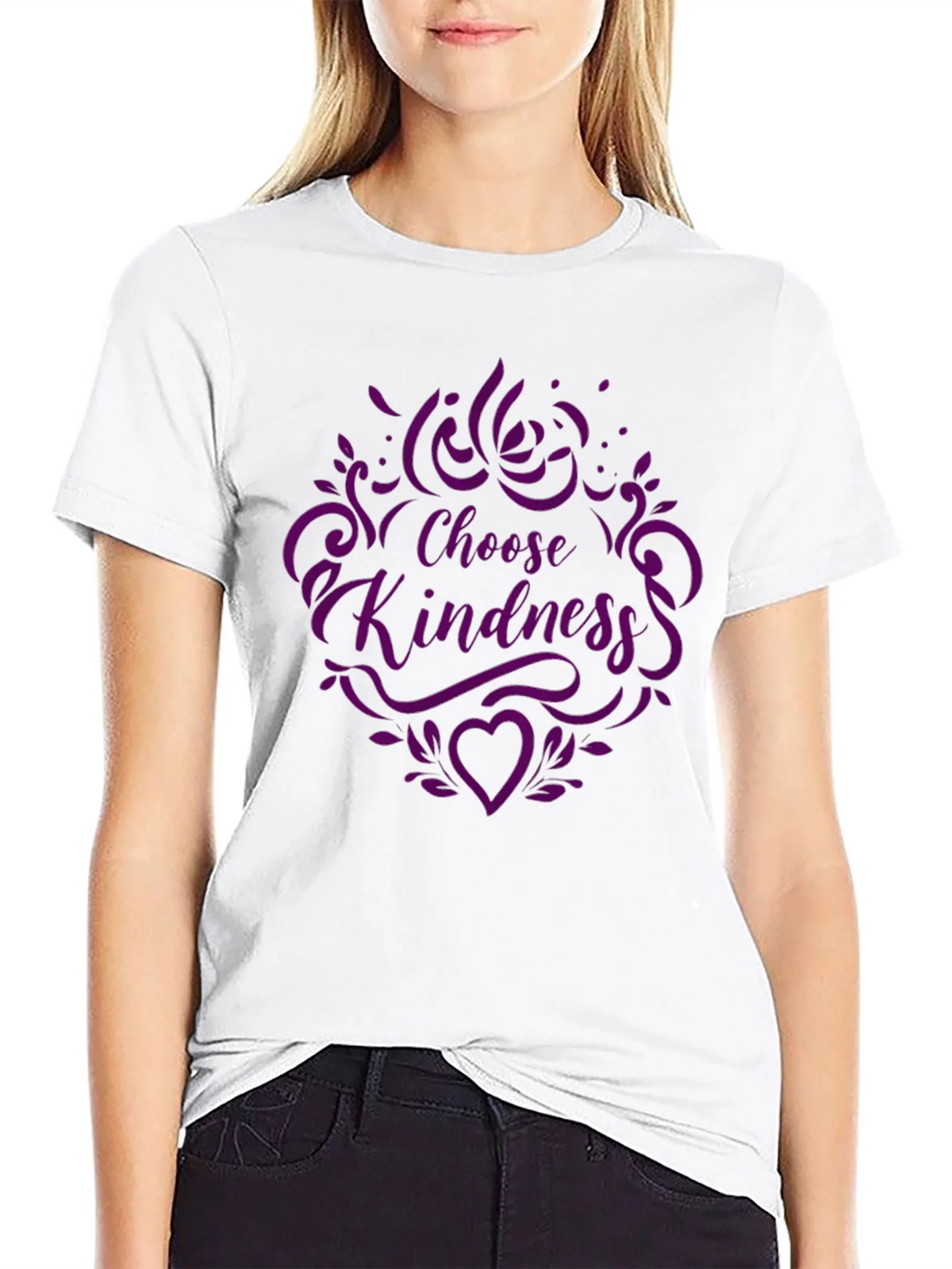 Choose Kindness Graphic Tee - Black Purple product image 8