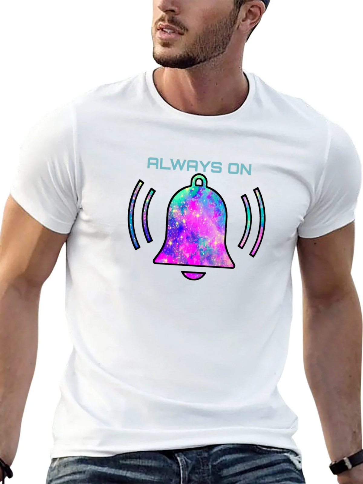 Always On Bell Graphic Tee - Black Cotton T-Shirt product image 11