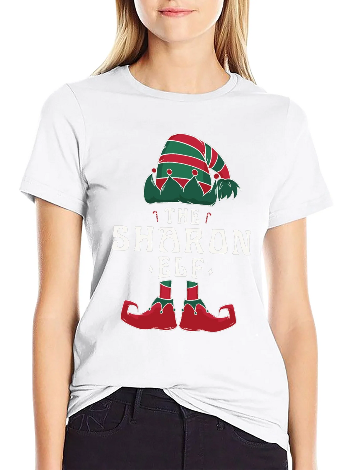 The Sharon Elf Matching Christmas T-Shirt product image 8