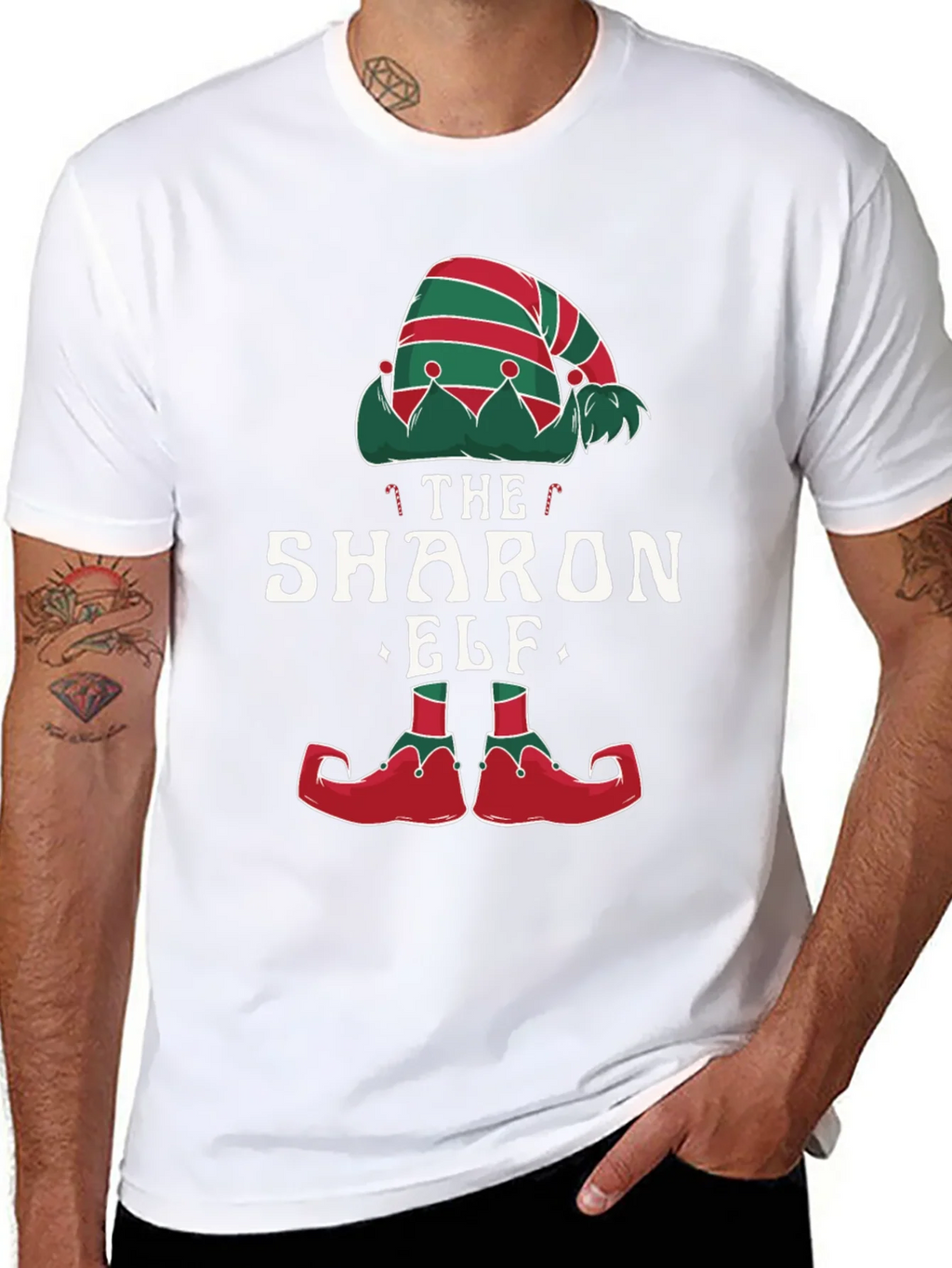 The Sharon Elf Matching Christmas T-Shirt product image 7