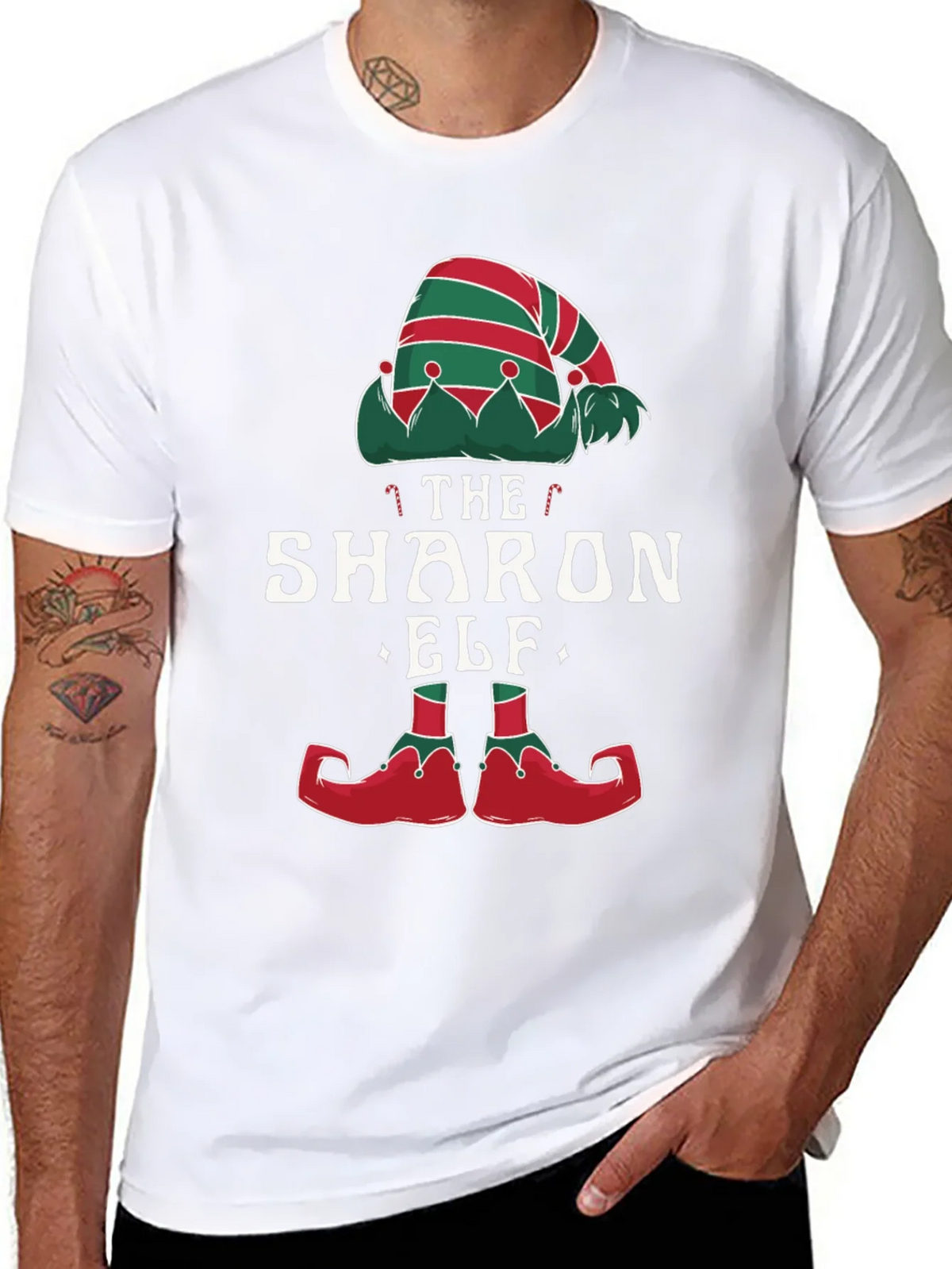 The Sharon Elf Matching Christmas T-Shirt product image 7