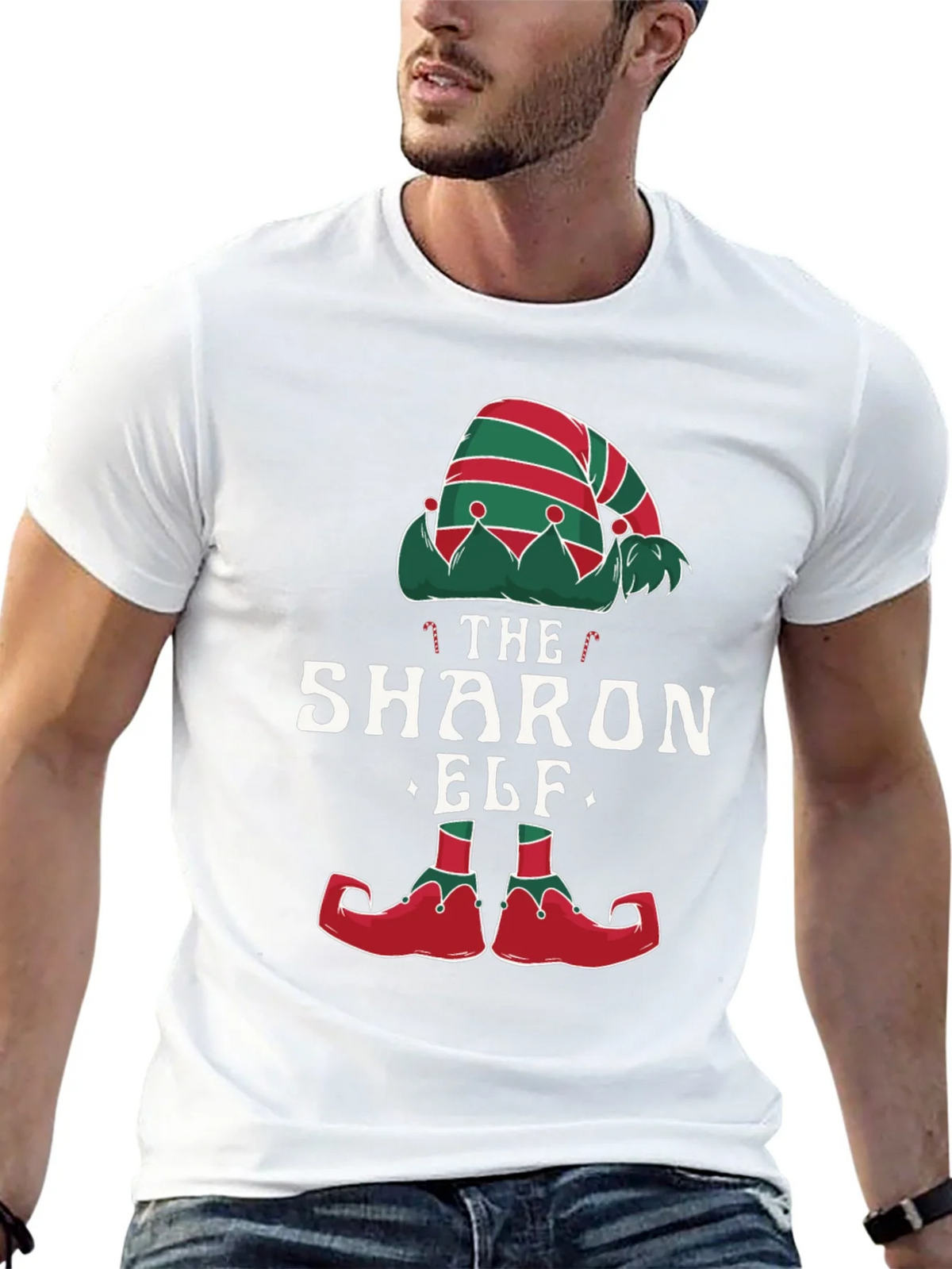 The Sharon Elf Matching Christmas T-Shirt product image 12