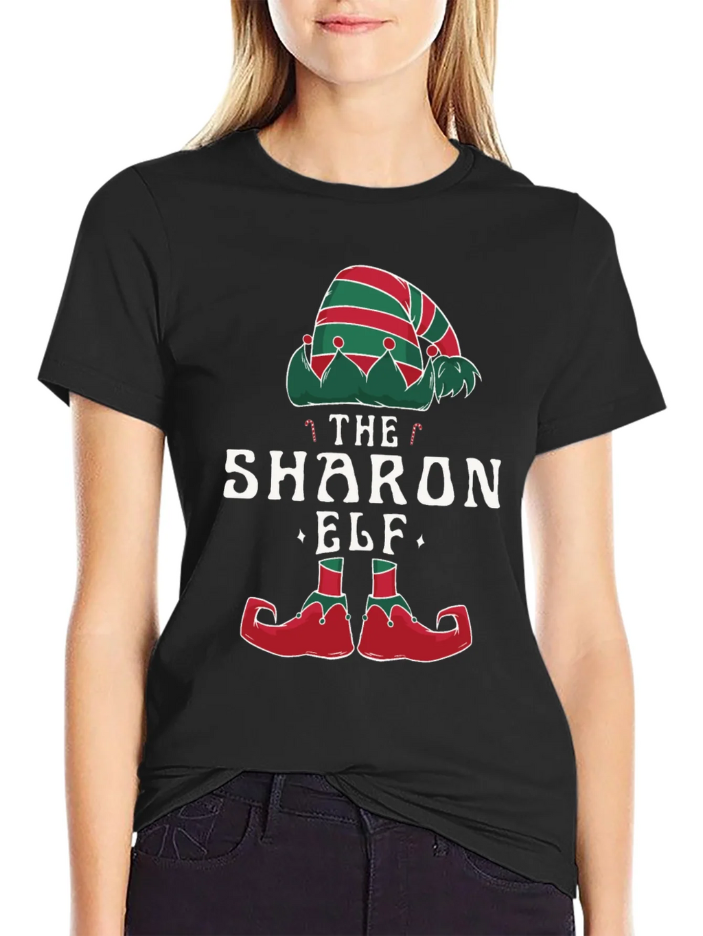 The Sharon Elf Matching Christmas T-Shirt product image 2