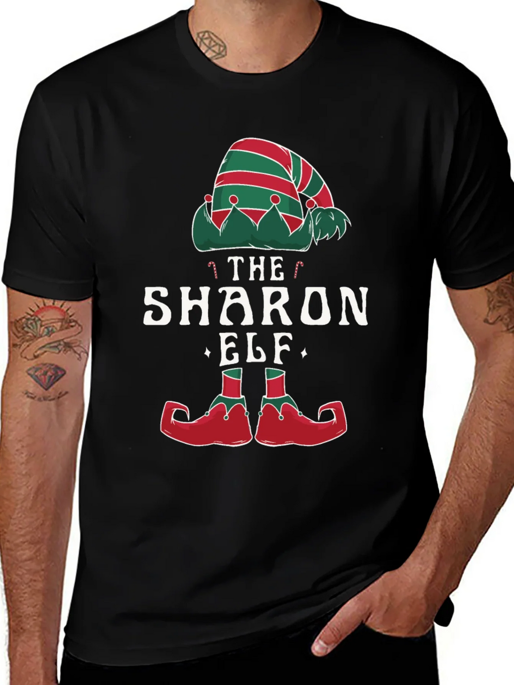 The Sharon Elf Matching Christmas T-Shirt product image 1