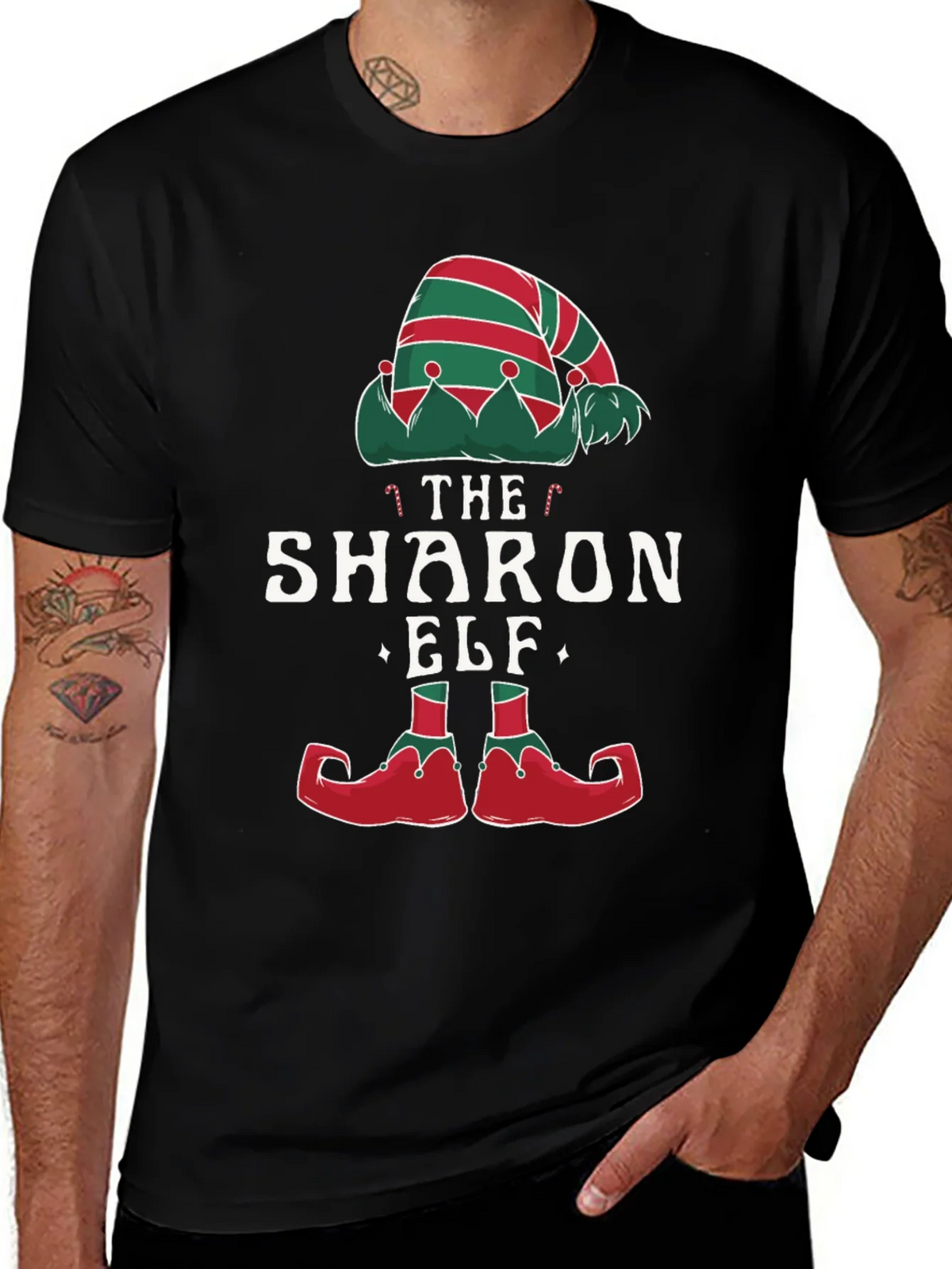 The Sharon Elf Matching Christmas T-Shirt product image 1
