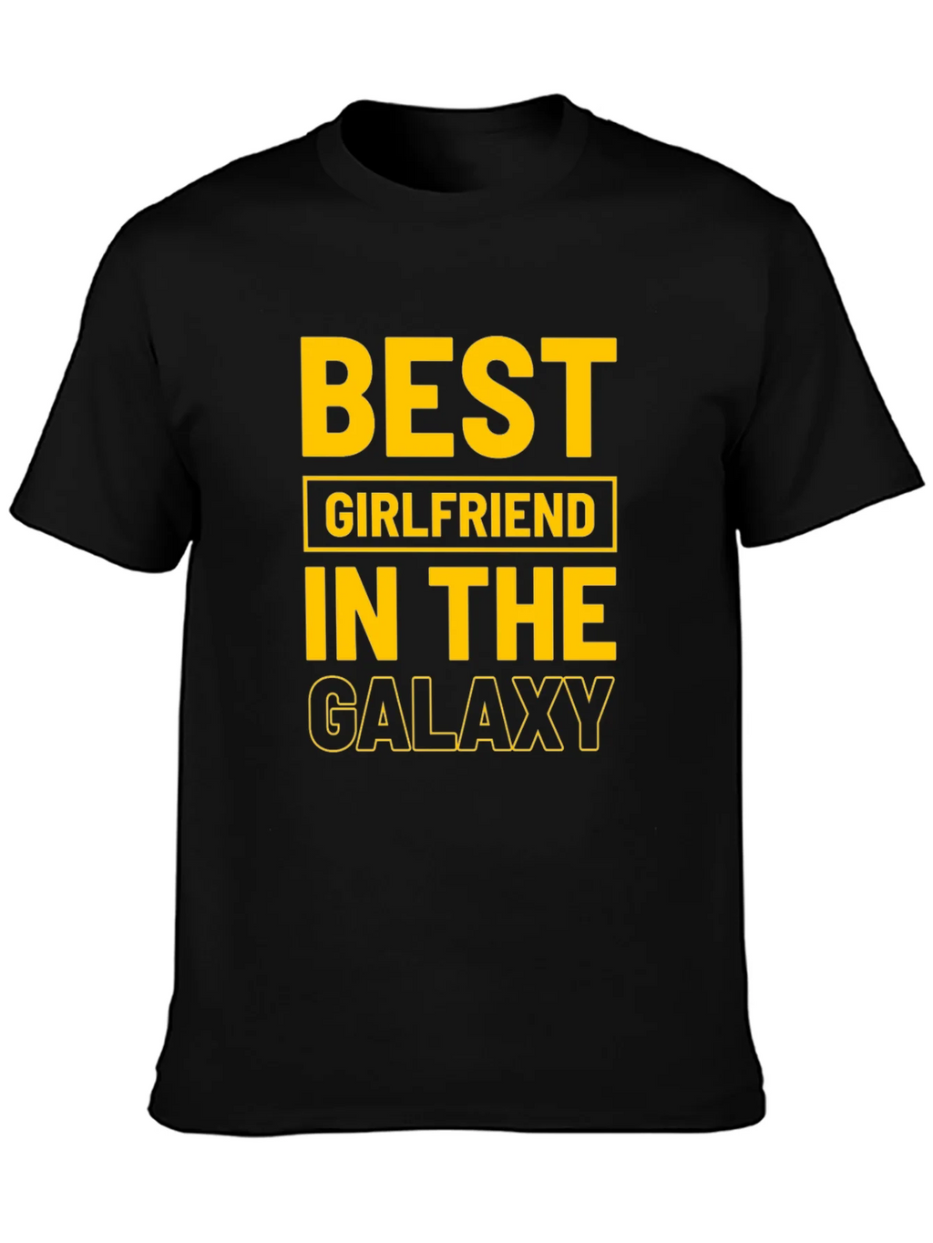 Best Girlfriend in the Galaxy Black T-Shirt product image 3