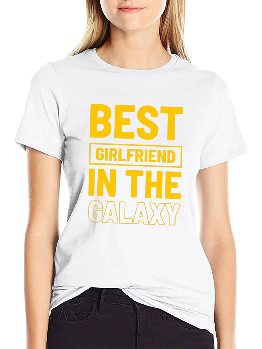 Best Girlfriend in the Galaxy Black T-Shirt product image 8