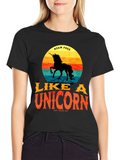 Roam Free Like a Unicorn T-Shirt - Retro Style product image 1