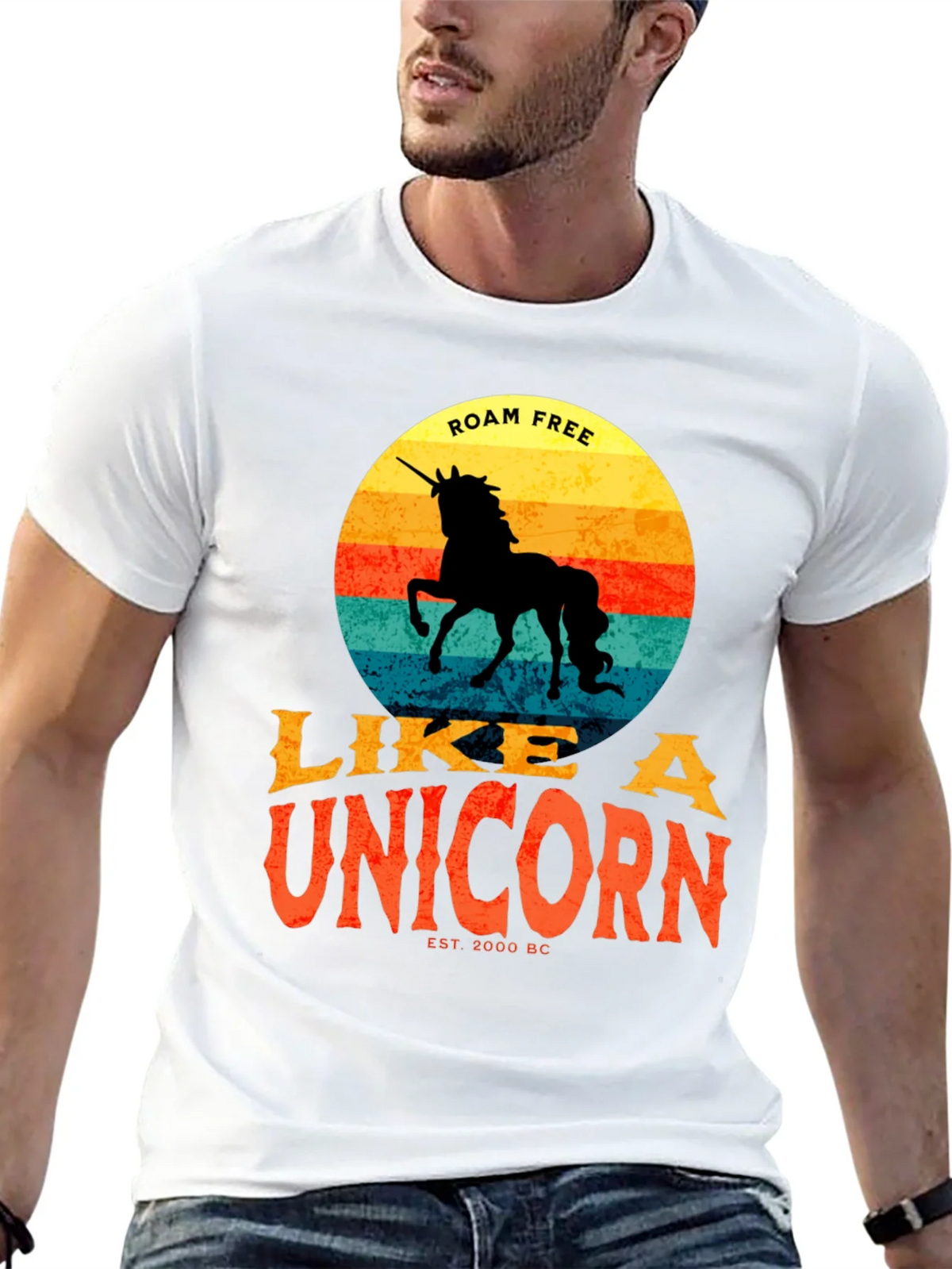 Roam Free Like a Unicorn T-Shirt - Retro Style product image 9