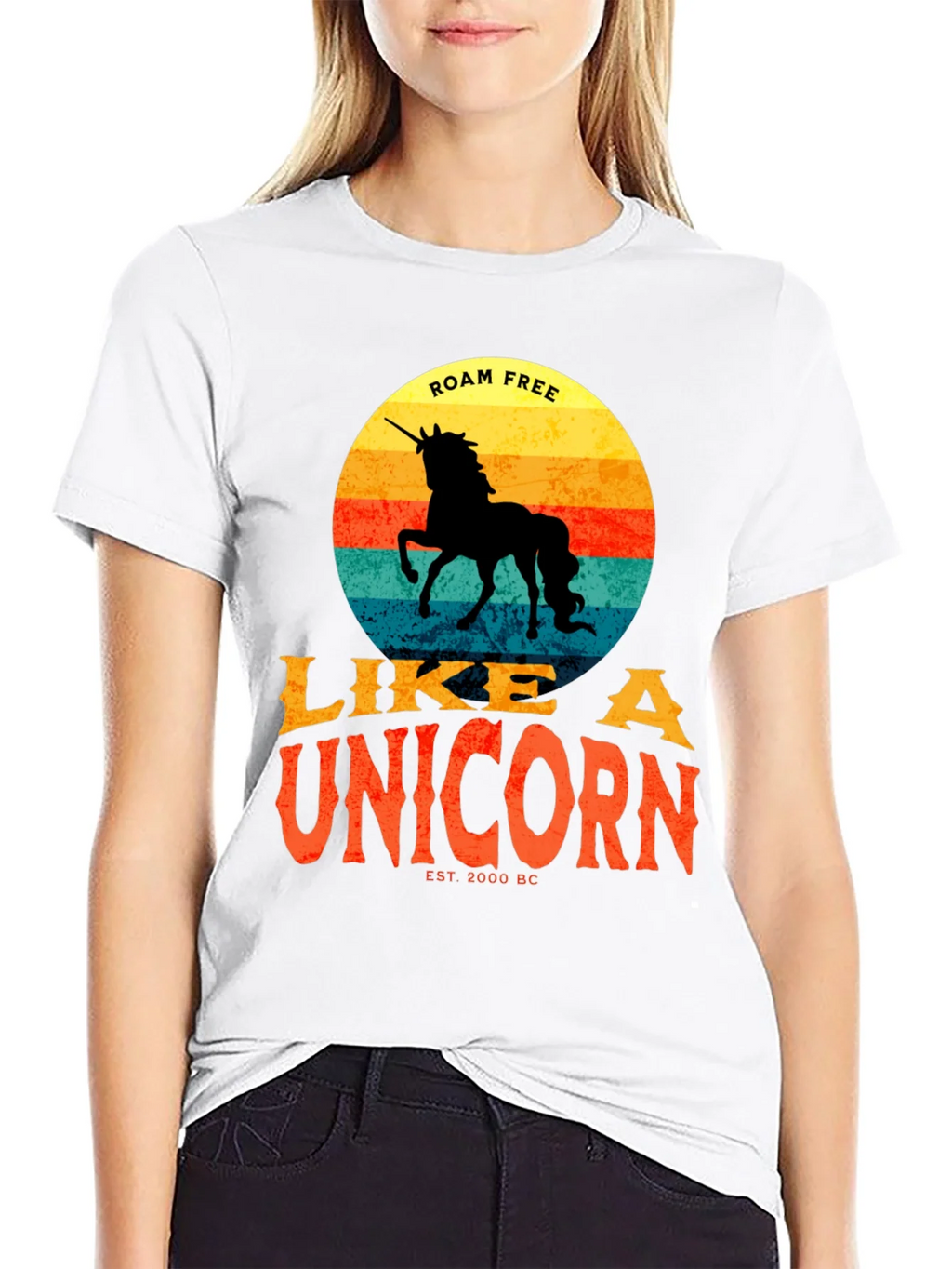 Roam Free Like a Unicorn T-Shirt - Retro Style product image 6
