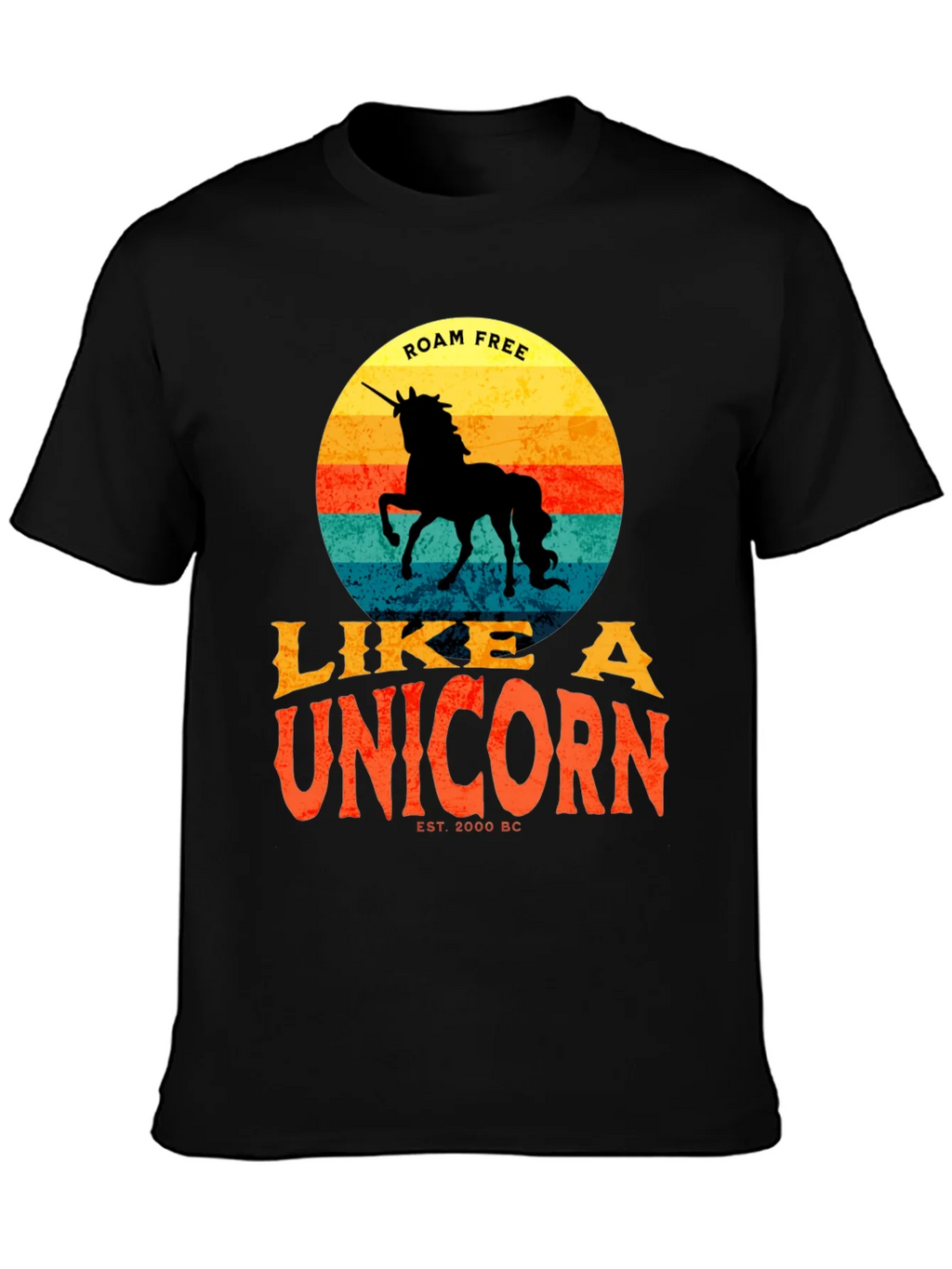 Roam Free Like a Unicorn T-Shirt - Retro Style product image 2