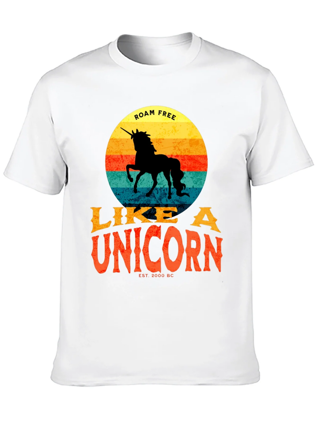 Roam Free Like a Unicorn T-Shirt - Retro Style product image 7