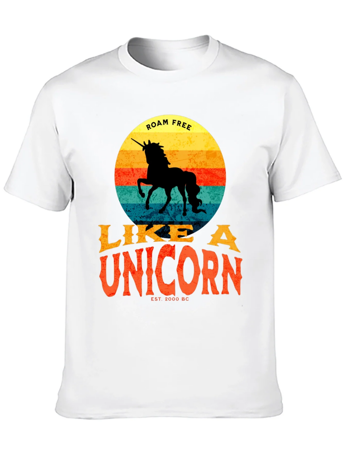 Roam Free Like a Unicorn T-Shirt - Retro Style product image 7