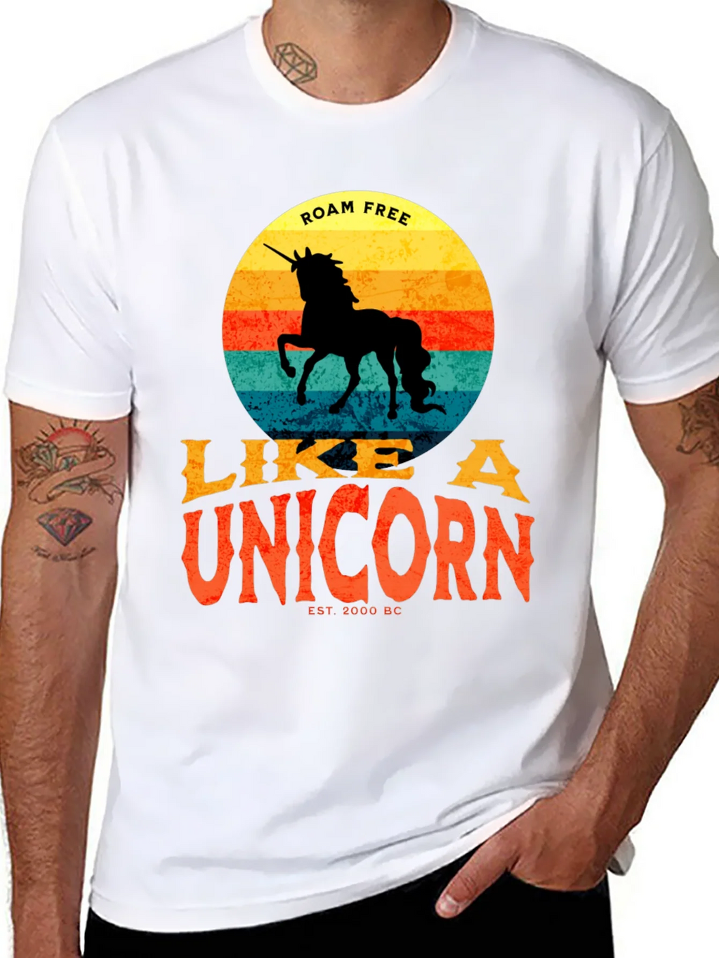 Roam Free Like a Unicorn T-Shirt - Retro Style product image 5