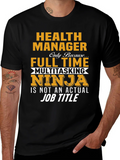 Health Manager Multitasking Ninja T-Shirt product image 1