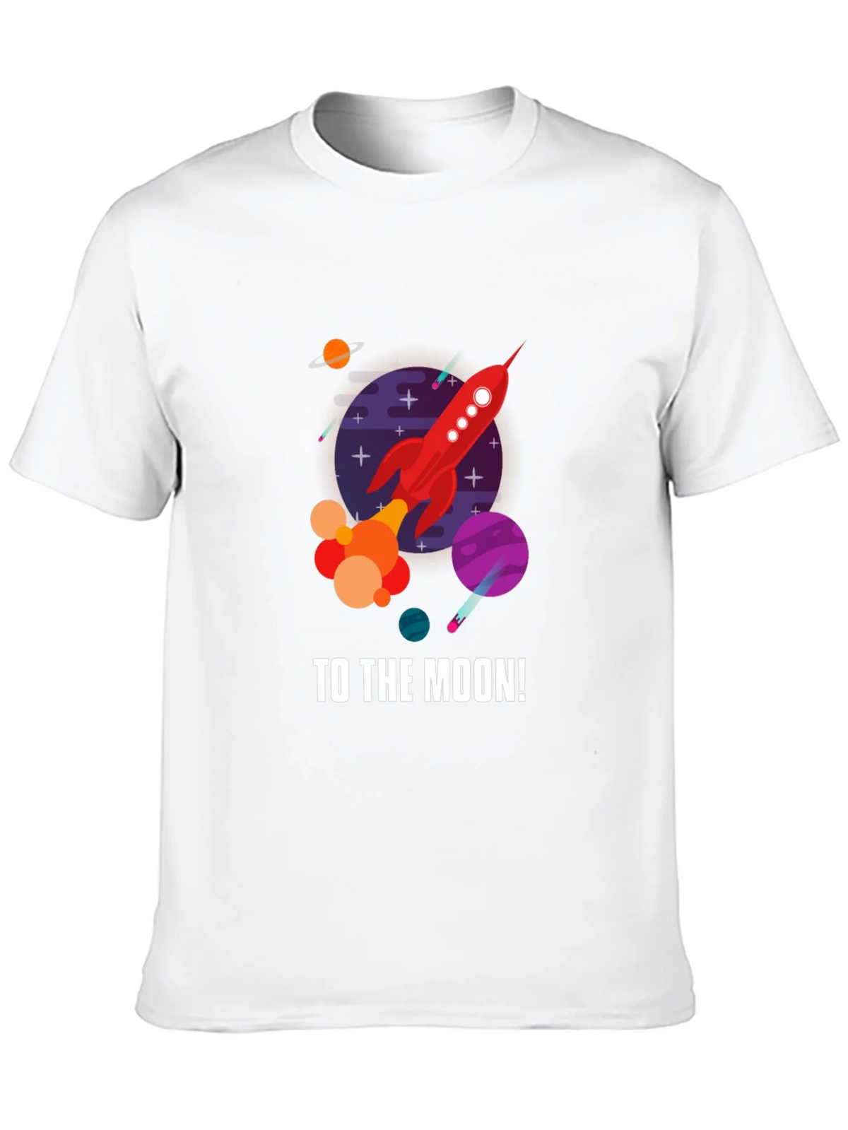 To the Moon Rocket Graphic T-Shirt - Black product image 9