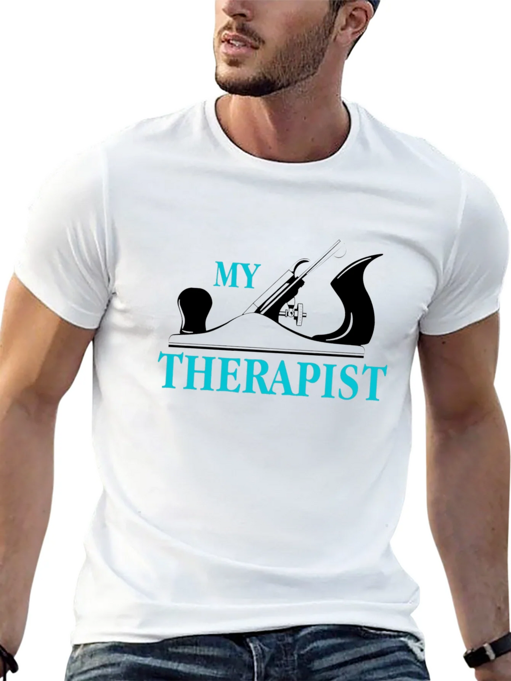 My Wood Plane Is My Therapist T-Shirt product image 12