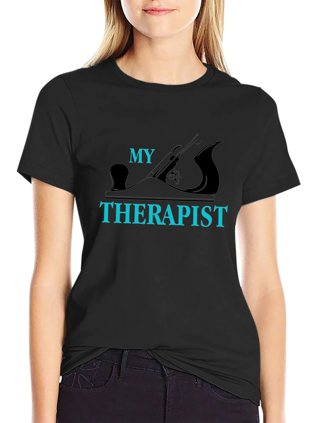 My Wood Plane Is My Therapist T-Shirt product image 2