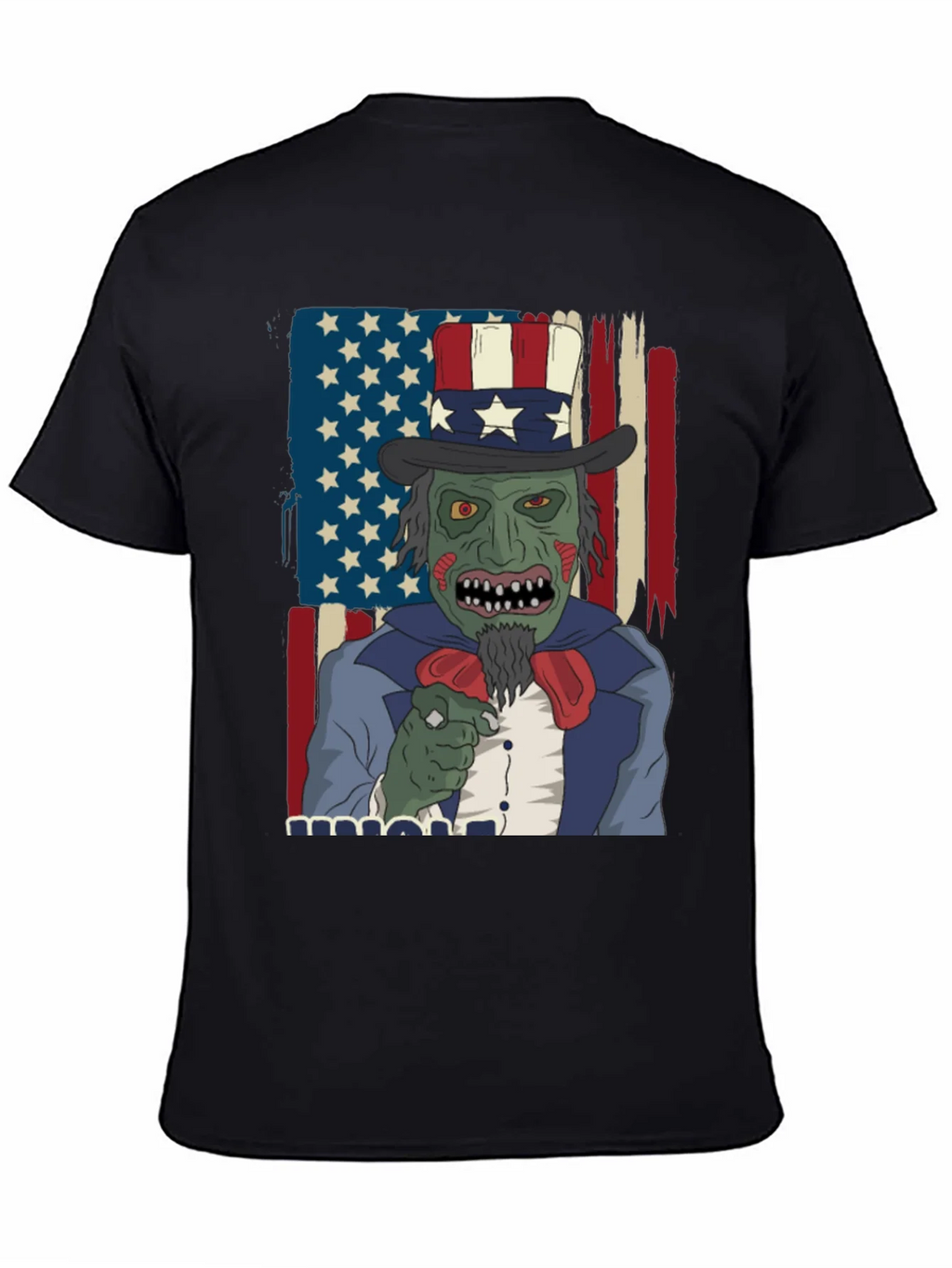 Zombie Uncle Sam Mens Graphic Tee product image 4