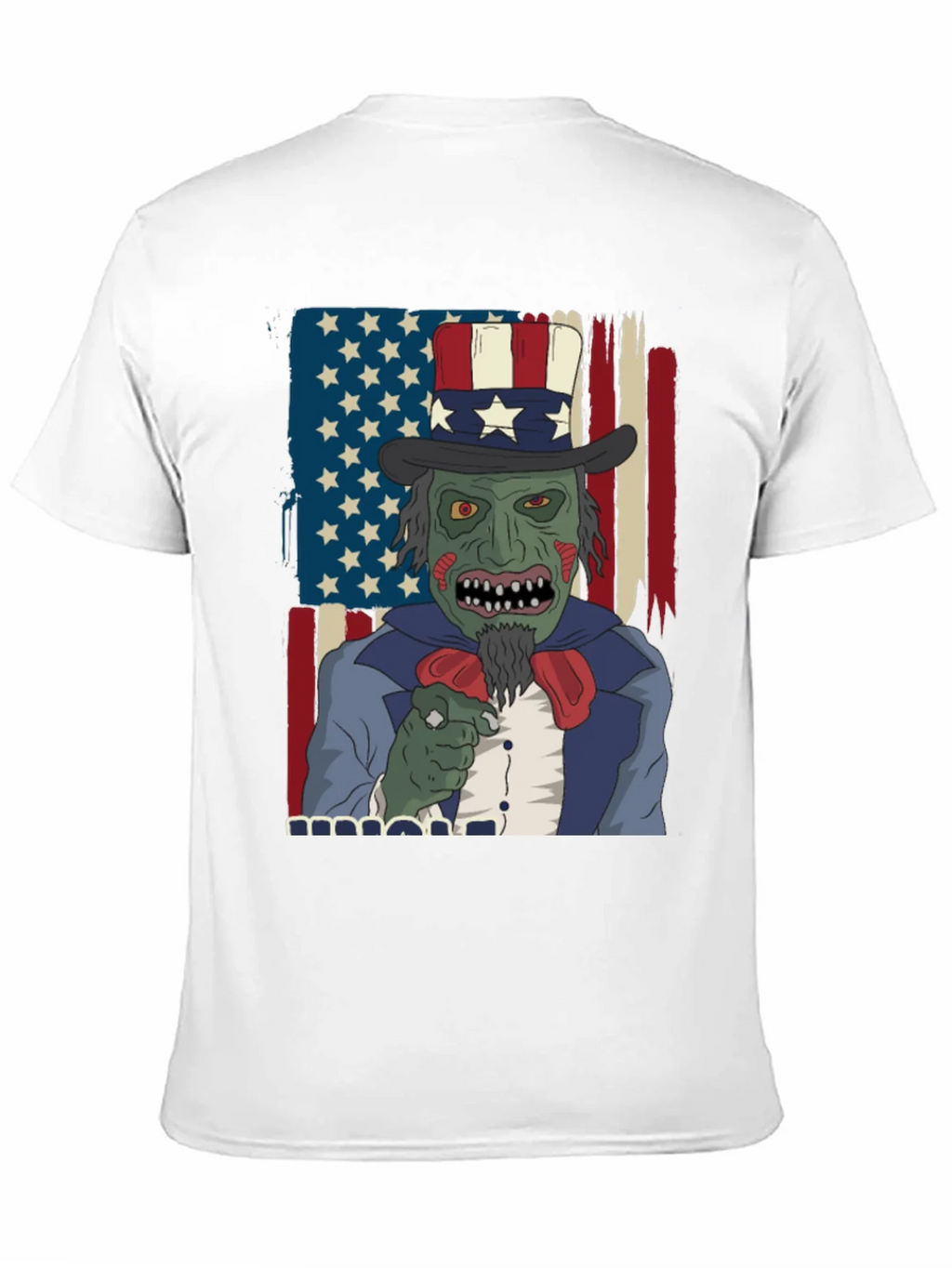 Zombie Uncle Sam Mens Graphic Tee product image 9