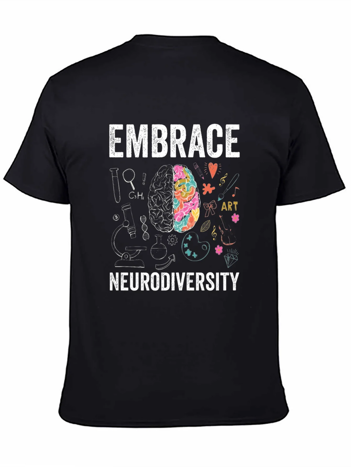 Embrace Neurodiversity Brain Graphic T-Shirt product image 4