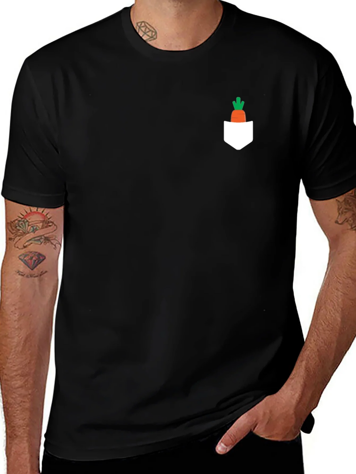 Carrot Pocket T-Shirt - Cute Graphic Tee product image 1
