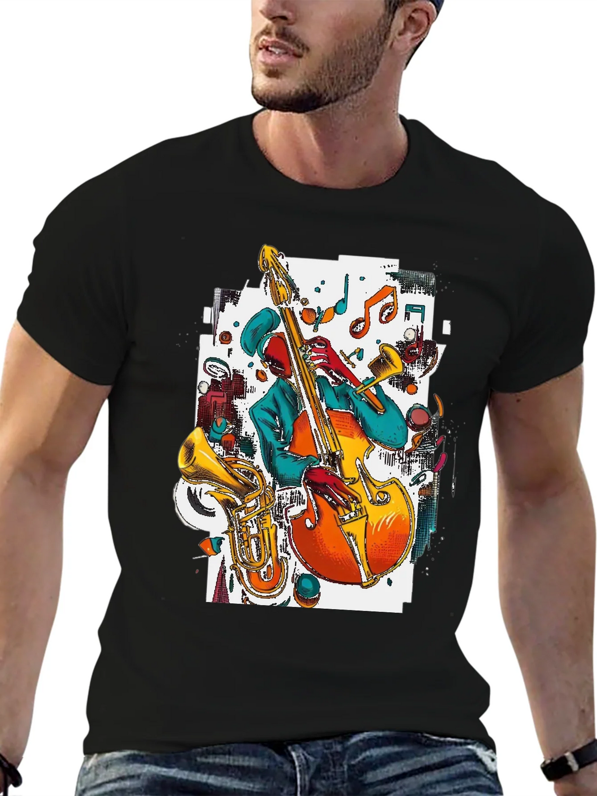 Jazz Musician Graphic Tee product image 6