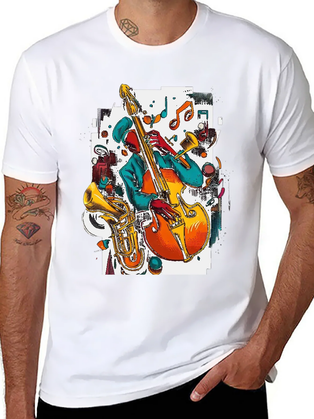 Jazz Musician Graphic Tee product image 7