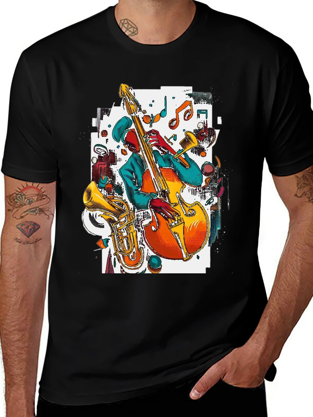 Jazz Musician Graphic Tee product image 1