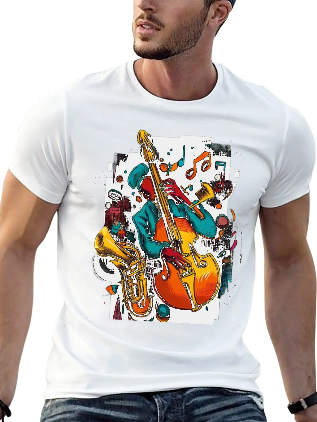 Jazz Musician Graphic Tee product image 12