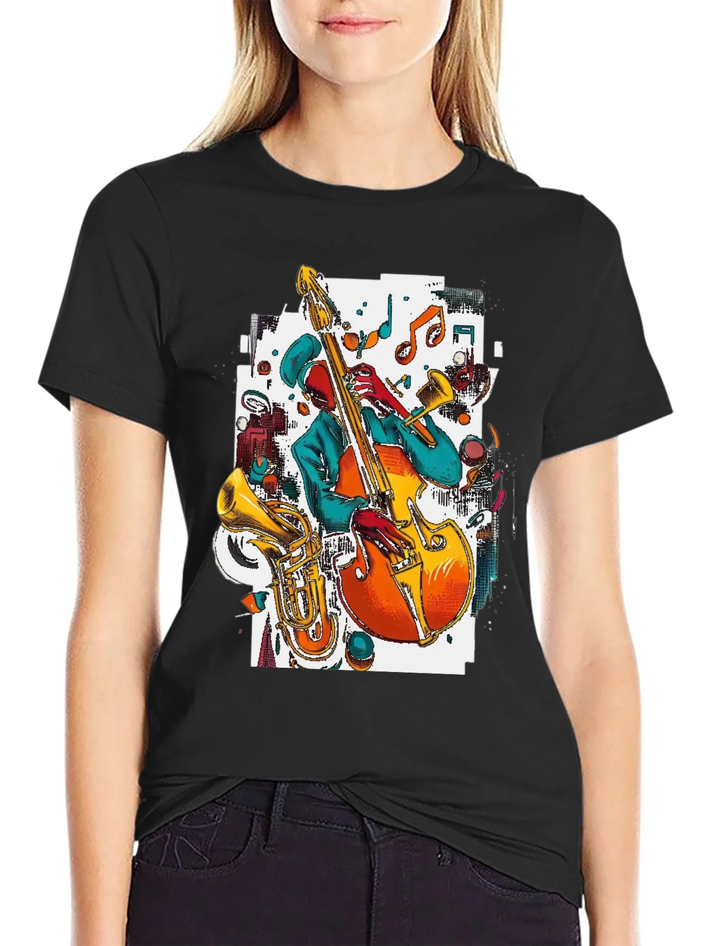 Jazz Musician Graphic Tee product image 2