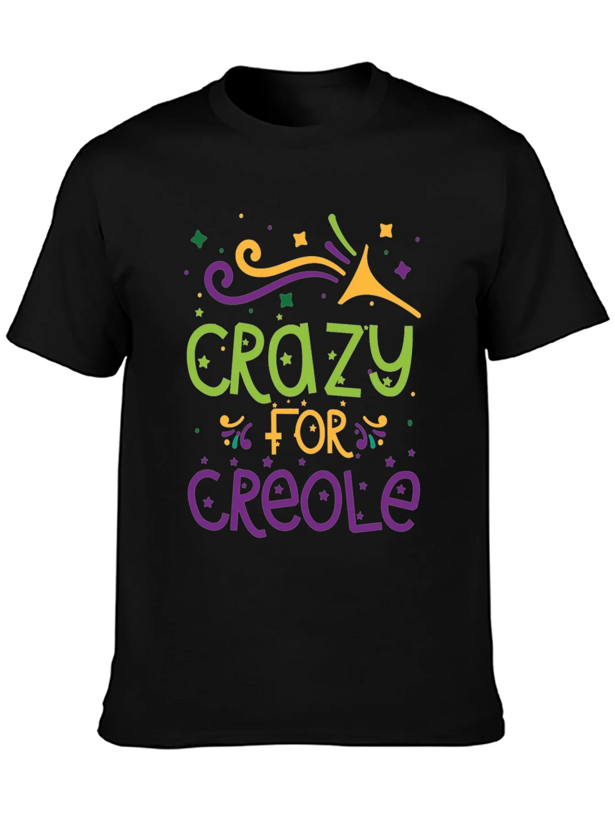 Crazy for Creole Graphic Tee - Black product image 3