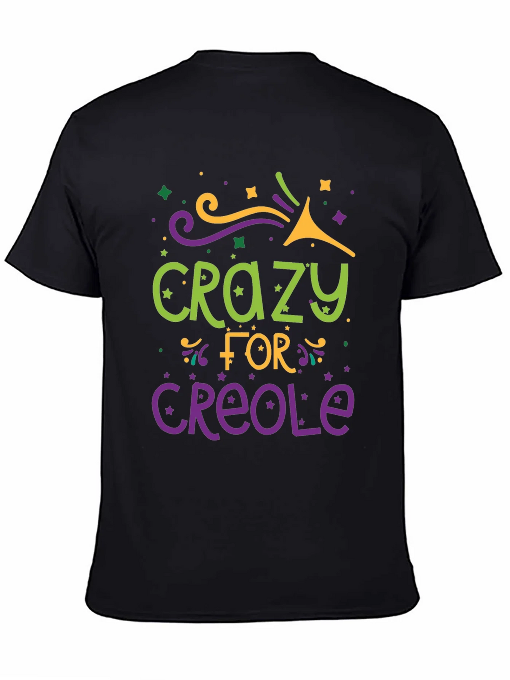 Crazy for Creole Graphic Tee - Black product image 4