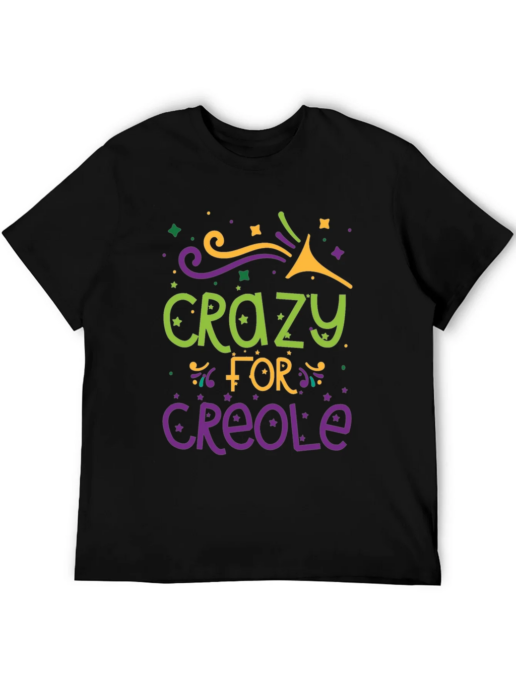 Crazy for Creole Graphic Tee - Black product image 5