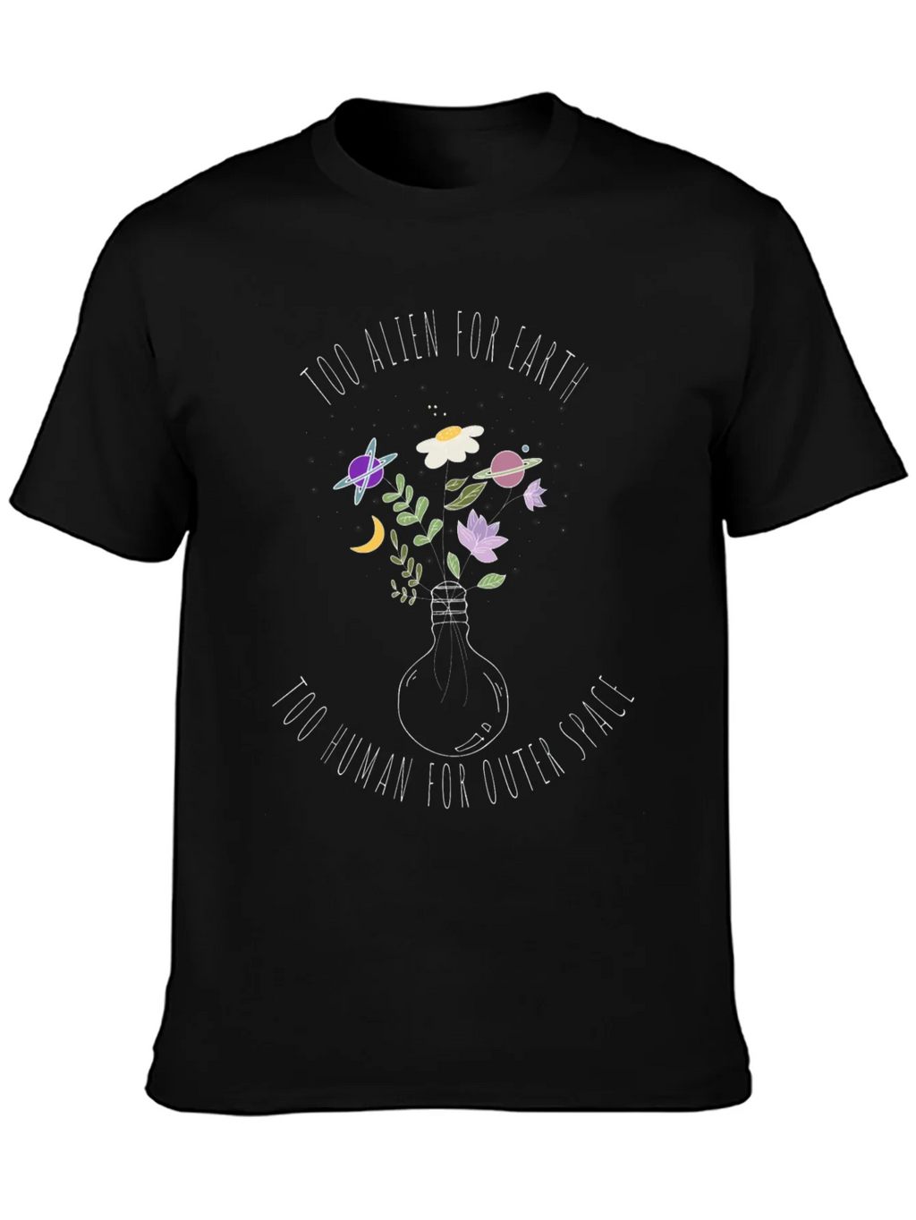 Alien/Human T-Shirt: Unique Space Design product image 3