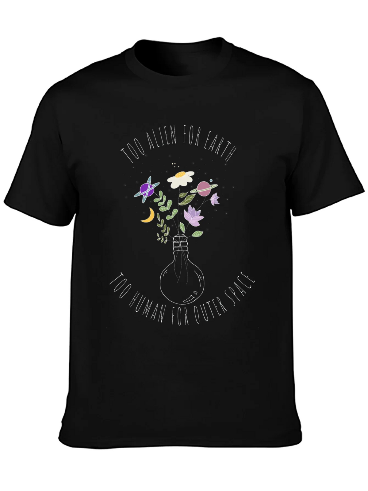 Alien/Human T-Shirt: Unique Space Design product image 3