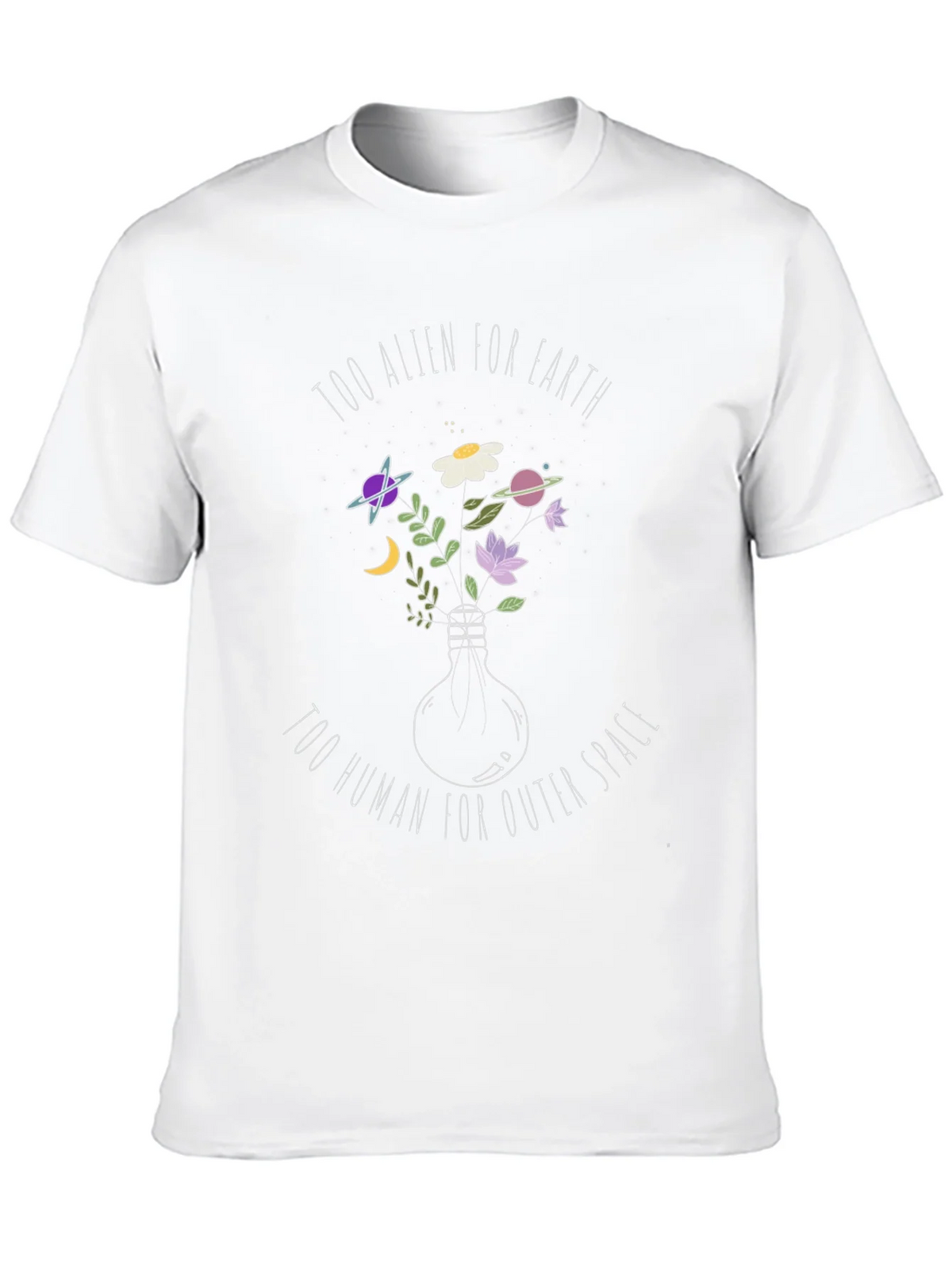 Alien/Human T-Shirt: Unique Space Design product image 9
